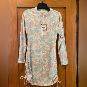 Salt Life Women's Floral Long Sleeve Performance Dress/Coverup Size S NWT